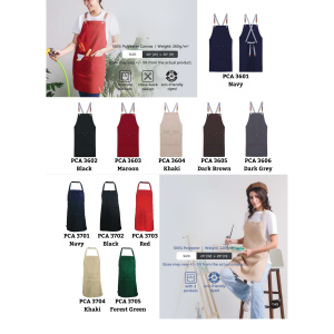 Apron (100% Polyester Canvas & 100% Polyester)