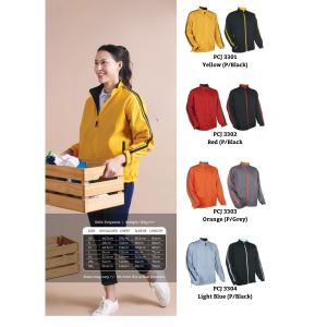 Jacket Unisex Full-Zip Reversible Windbreaker (100% Polyester)