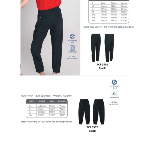 Kids Long Pants (80% Nylon, 20% Spandex)